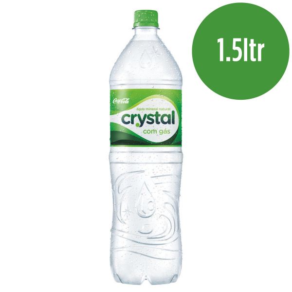 AGUA MINERAL CRISTAL COM GAS 1,5L